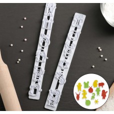 Набор печатей для теста и марципана «Праздник», 2 шт, Китай