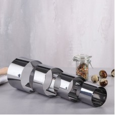 Набор форм для выпечки и выкладки "Круг", D-10;9;7,5;6см H-6,6 см, Россия