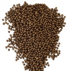 Драже зерновое взорванные зерна риса в цветной кондитерской глазури «Бронза», Россия