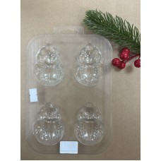 Форма для шоколада Мини снегурочка 20*14см, Россия