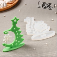 Силиконовая форма «3D Ёлка», 16,5×9,5 см, Россия