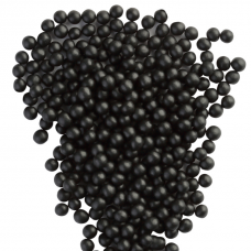 Драже зерновое взорванные зерна риса в цветной кондитерской глазури «Черный уголь» 6-8мм, Россия