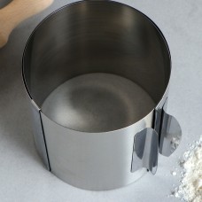 Форма для выпечки и выкладки с регулировкой размера "Круг", H-12 см, D 15-20 см, Россия