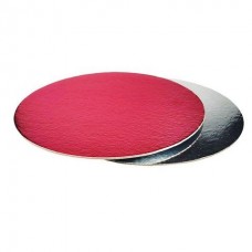 Подложка 2,5 мм, d 22см, фуксия/серебро, Россия