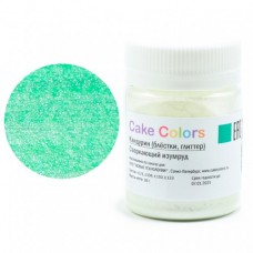 Кандурин (блестки, глиттер) «Cake Colors» сверкающий изумруд, Россия