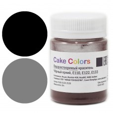 Краситель водорастворимый пищевой «Cake Colors» черный яркий, Россия