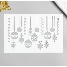 Трафарет пластик "игрушки" 24*16см, Россия