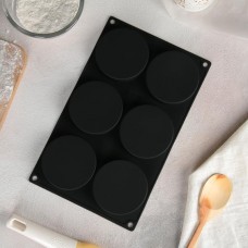 Форма для выпечки 6 ячеек, d 8 см, Китай
