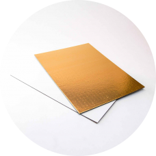 Подложка под рулет 1,5мм 29,5х10,8см золото/белая, Россия