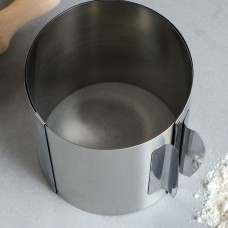 Форма для выпечки и выкладки с регулировкой размера "Круг", H-10 см, D 15-20 см, Россия