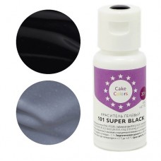 Краситель гелевый «Cake Colors» 101 Super Black, Россия