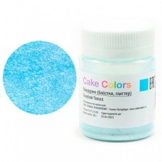 Кандурин (блестки, глиттер) «Cake Colors» голубой топаз, Россия