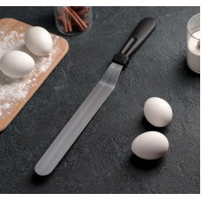 Лопатка-палетка с пластиковой ручкой, изогнутая, 37 см, (25см), Китай