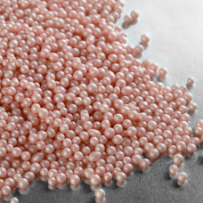 Драже зерновое взорванные зерна риса в цветной кондитерской глазури «Жемчуг розовый» 2-5мм, Россия